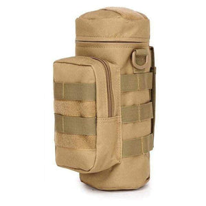 Water Bottle Pouch Case Water-repellent Zipper Tactical Military Pack Bag for Travel Climbing
