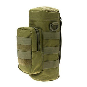 Water Bottle Pouch Case Water-repellent Zipper Tactical Military Pack Bag for Travel Climbing