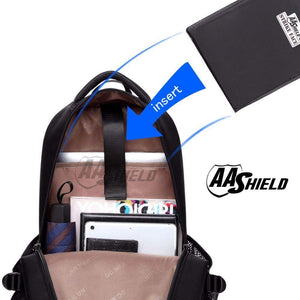 AA Shield - Bullet Proof School Safety Backpack Bag - RED - NIJ IIIA 3A Plate Panel Insert