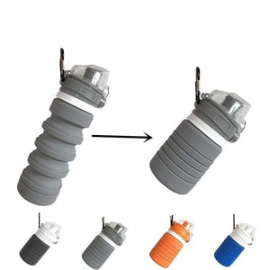 XeuLi - Folding Collapsible Silicone 16 fl oz / 500ML Water Bottle BPA-Free
