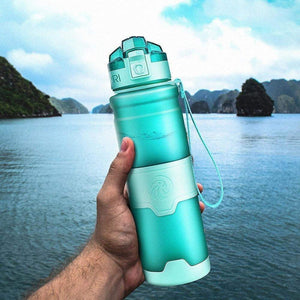 ZORRI -  400 to 1000ml - Sports Water Bottle BPA-Free Plastic Pop-top w Cleaning Brush*