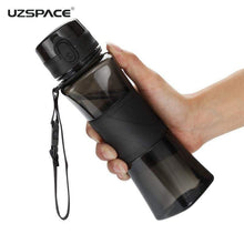 Load image into Gallery viewer, UZSPACE Shaker Sports Water Bottles Creative Drink Camping Tour My Bottle for Water 350/500ml Plastic Tritan Drinkware BPA Free