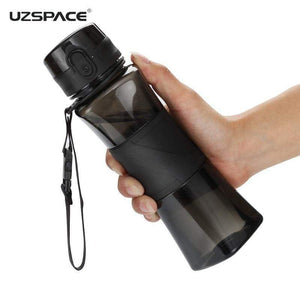 UZSPACE Shaker Sports Water Bottles Creative Drink Camping Tour My Bottle for Water 350/500ml Plastic Tritan Drinkware BPA Free