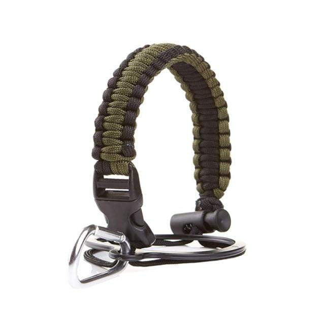 Paracord Handle For Hydro Flask Water Bottle Survival With Safety Ring  Carabiner Compass Fits Wide Mouth